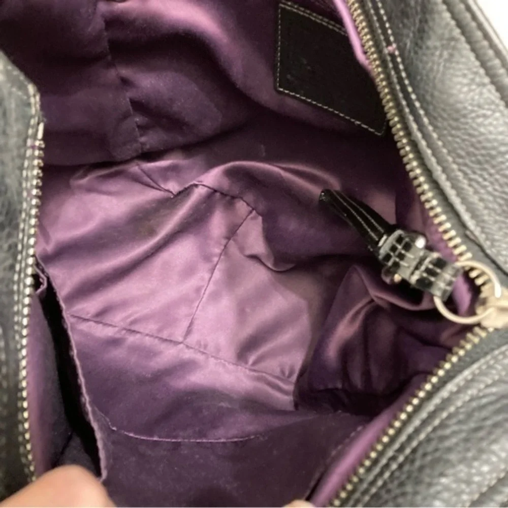 Coach Madison Tribeca Black Leather Shoulder Bag 14109